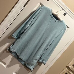 Wrap London Women's Light Blue Long Sleeve Top